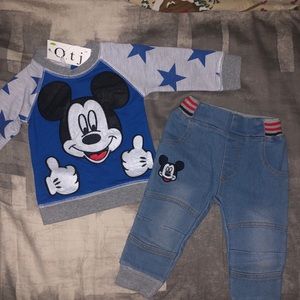 Baby Boy CUTEST Boutique Mickey Set 6/12mo